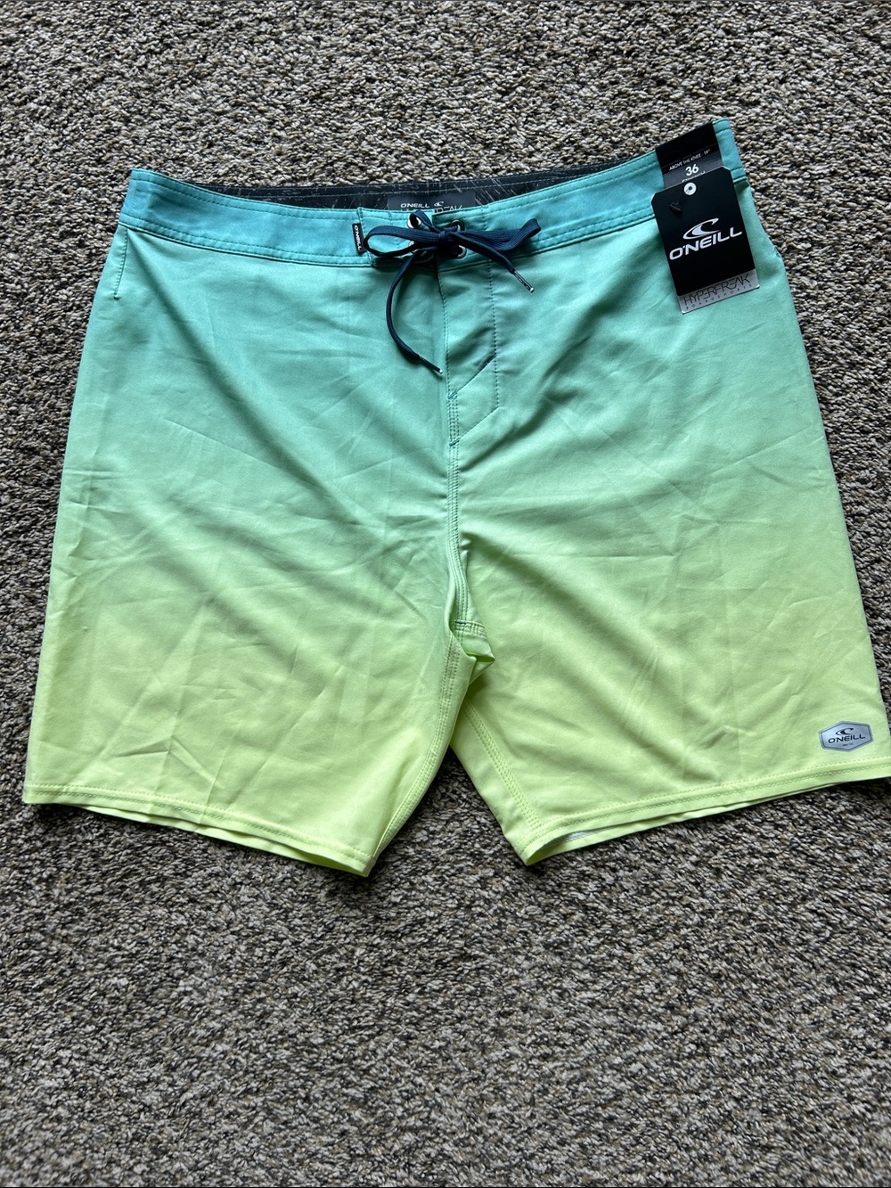 O’Neill‎ Hyperfreak Above the knee 19’’ Stretch Men’s Color Aqua Ombre Size 36